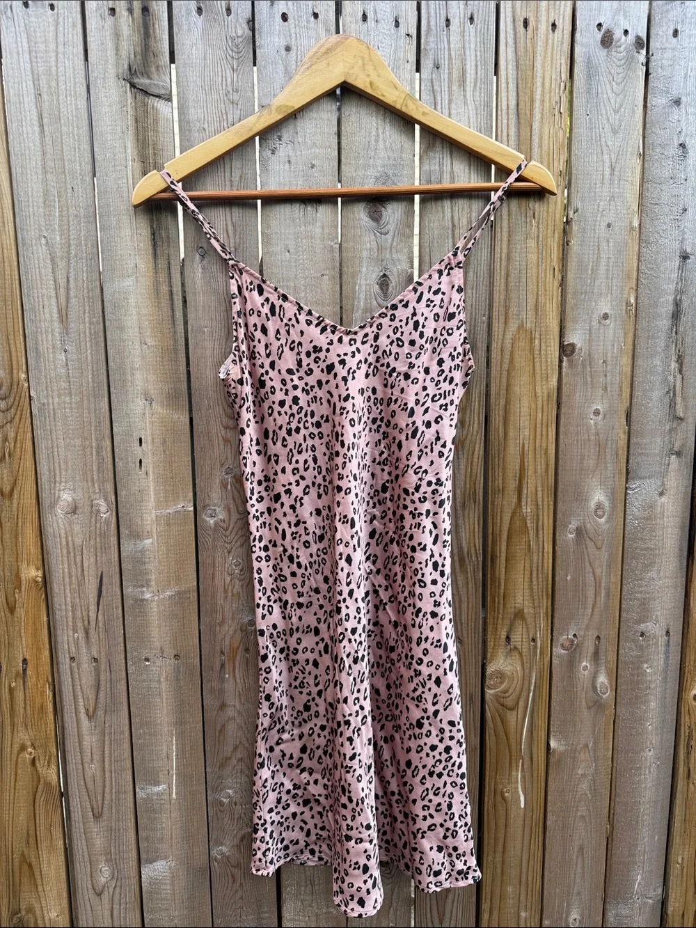 Reformation silk Blush Pink Leopard Slip Dress - Picture 2 of 7